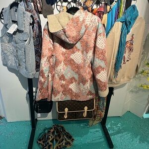 Floral Patchwork Hooded Jacket